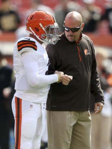 It is hard to imagine very many fist-bumps between Pettine and Manziel in the future.