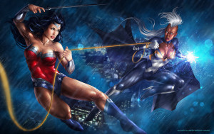 wonder_woman_vs_storm_by_aioras-d7ibm09