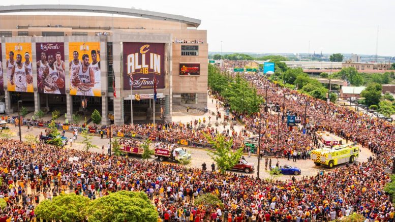 2016 Cavs championship parade via neosportsinside.com