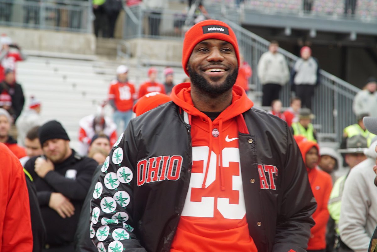 LeBron James At Ohio State-Michigan Game