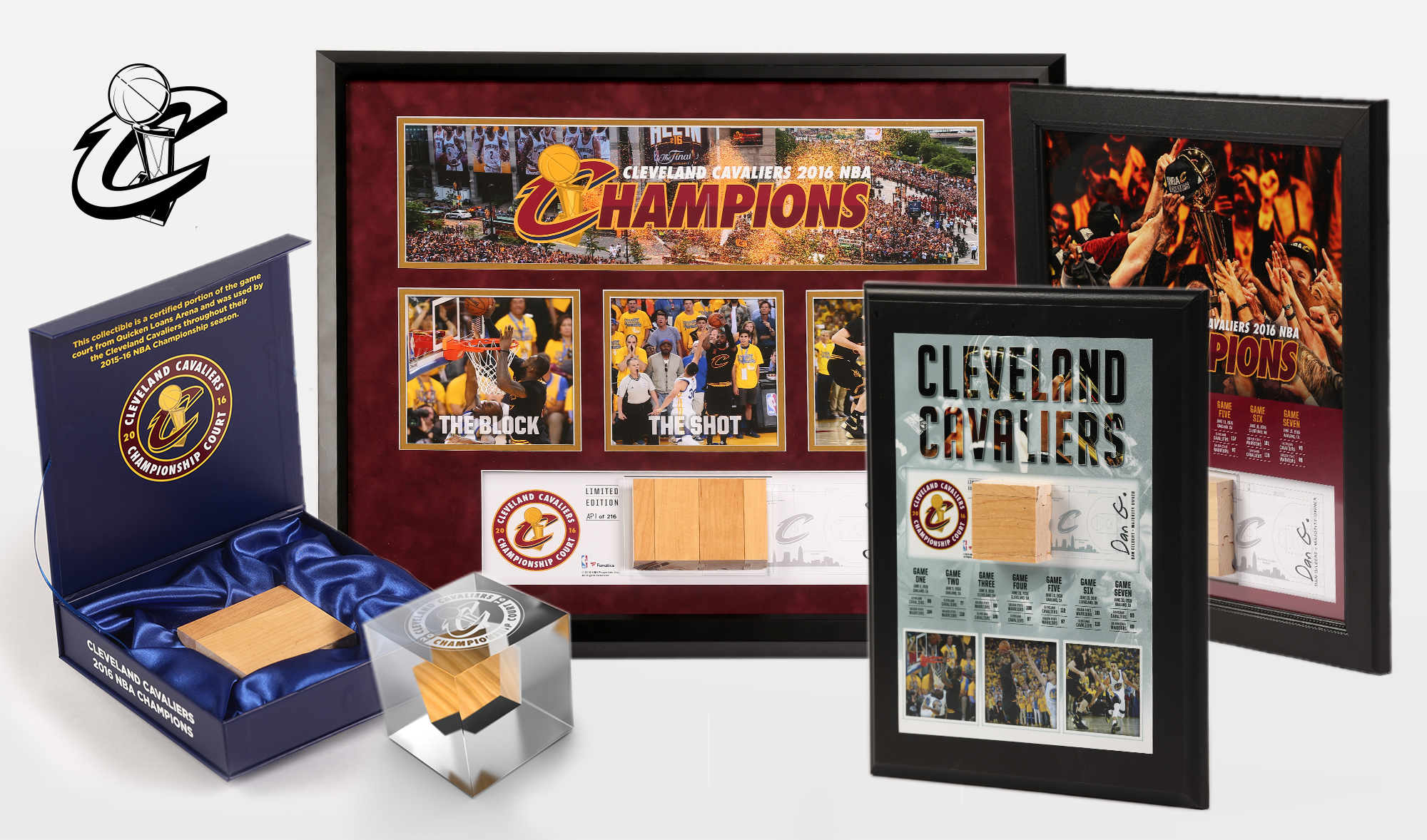 Cavaliers Championship Quicken Loan Arena Mini Court in 1/60th Scale