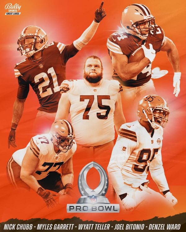 Cleveland Browns 2021/2022 NFL Pro Bowl players.